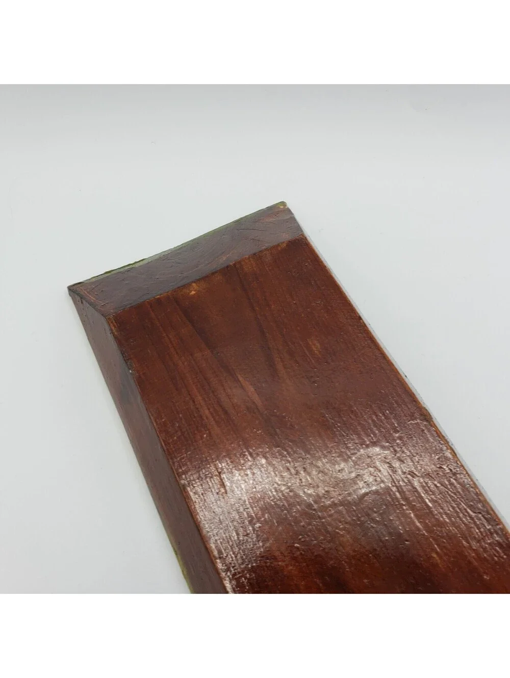 Hand Painted Divided Wood Tray Rectangle 3 Section Floral Boho Votive Holder